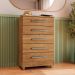 Cômoda para Quarto 5 Gavetas Paola Cedro - Saga Decor