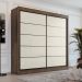 Guarda Roupa Casal 2 Portas 4 Gavetas Blumenau Ypê Areia - Saga Decor