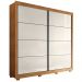 Guarda Roupa Casal 2 Portas de Correr Copacabana Cedro Areia - Saga Decor