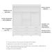 Guarda Roupa Casal 3 Portas de Correr 9 Gavetas Itapema ll Branco Fosco - Saga Decor