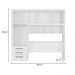 Guarda Roupa Casal 5 Portas 3 Gavetas México Branco - Saga Decor