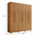 Guarda Roupa Casal 6 Portas 4 Gavetas Porto Bello Plus Cedro - Saga Decor