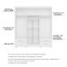 Guarda Roupa Casal 6 Portas 4 Gavetas Santiago ll Branco - Saga Decor