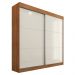 Guarda Roupa Casal Flex 2 Portas Deslizante 4 Gavetas Montes Claros Cedro Areia - Saga Decor
