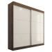 Guarda Roupa Casal Flex 2 Portas Deslizante 4 Gavetas Montes Claros Ypê Areia - Saga Decor