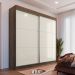 Guarda Roupa Casal Flex 2 Portas Deslizante 4 Gavetas Montes Claros Ypê Areia - Saga Decor