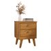Mesa de Cabeceira 2 Gavetas Thor Cedro - Saga Decor