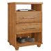 Mesa de Cabeceira para Quarto 2 Gavetas Valente Cedro - Saga Decor