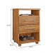 Mesa de Cabeceira para Quarto 2 Gavetas Valente Cedro - Saga Decor