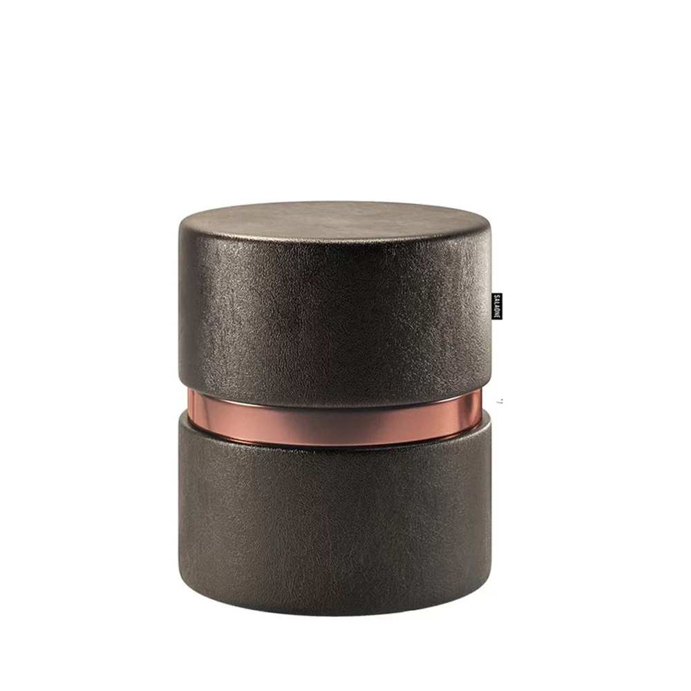 Kit 02 Puffs Decorativo Redondo Porto Luxo  - SalaOne