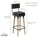 Kit 04 Bancos Banquetas Pés Palito Barcelona Courissimo Preto - Salaone