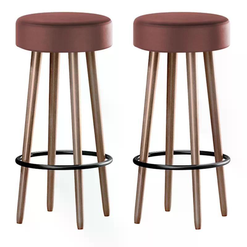 Kit 2 Banquetas Berlin Alta 70cm Telha - Salaone