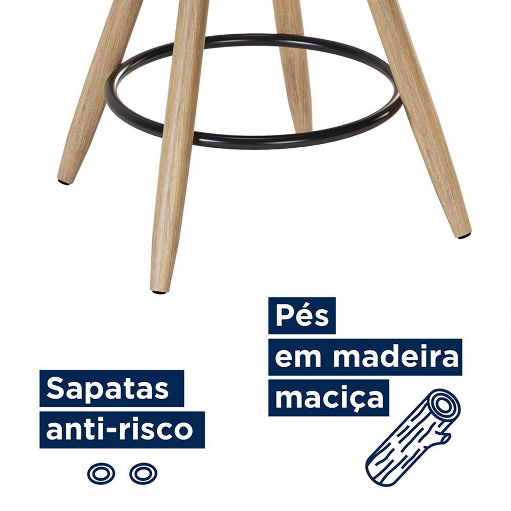 Kit 4 Cadeiras Moscou 79cm Couríssimo Preto - Salaone