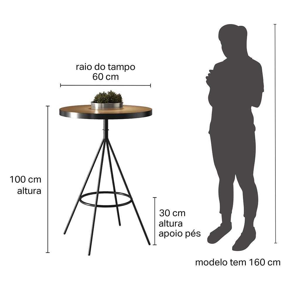 Mesa Bistrô Viena Amarula - Salaone