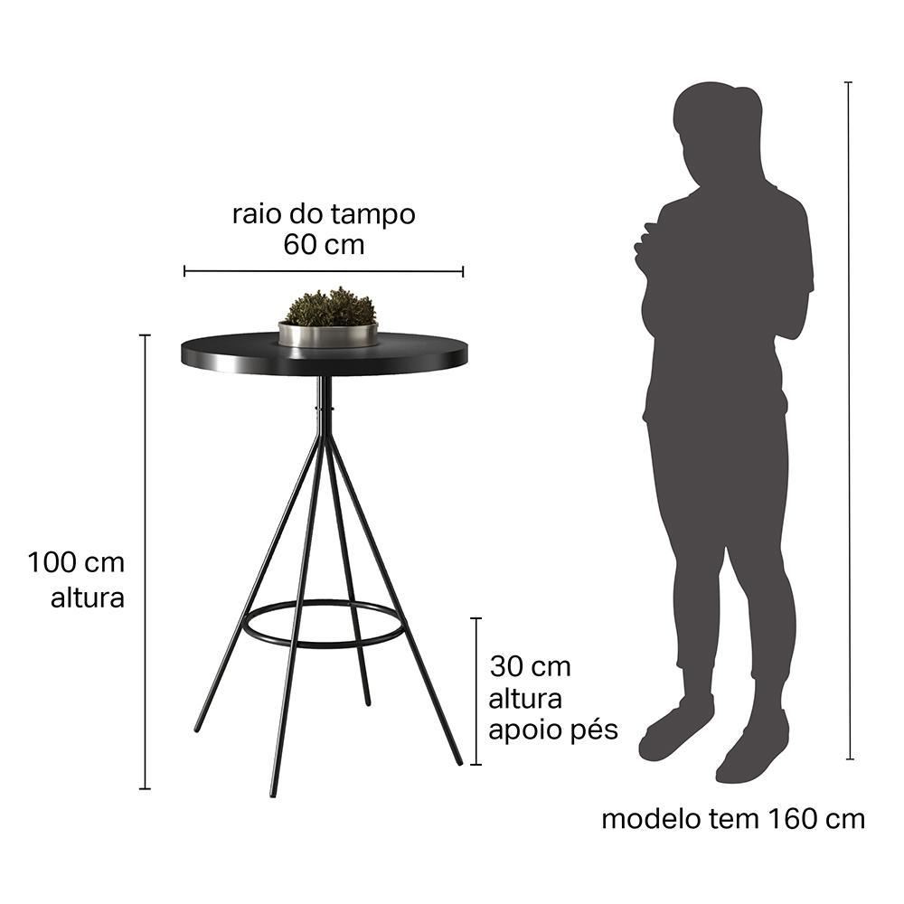 Mesa Bistrô Viena Preto - Salaone