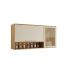 Armario Aereo 2 Portas 1 Nicho Reflecta Viena Salleto Carvalho/Off White