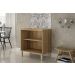 Balcao Paris 80cm 2 Portas Cooktop 5 Bocas Salleto Carvalho/Off White, Com recorte