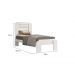 Cama de Solteiro Dallas Salleto Branco