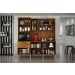 Cozinha Compacta Londres com 6 Portas, 2 Gavetas e 7 Prateleiras Salleto Nogal/Off White