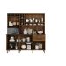 Cozinha Compacta Salleto Topazio com 6 Portas 2 Gavetas e 6 Prateleiras Nogal/Off White