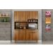 Cozinha Compacta Siena 6 Portas 1 Gaveta Salleto Nogal