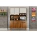 Cozinha Compacta Siena 6 Portas 1 Gaveta Salleto Nogal/Off White
