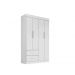 Guarda-Roupa 4 Portas 2 Gavetas New Verona Salleto Branco