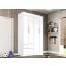 Guarda-Roupa 4 Portas 2 Gavetas New Verona Salleto Branco