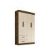 Guarda-Roupa 4 Portas 2 Gavetas New Verona Salleto Ipê/Off White