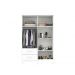 Guarda-Roupa 4 Portas 2 Gavetas New Verona Salleto Ipê/Off White