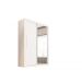 Guarda Roupa Casal 2 Portas 2 Gavetas 1 Espelho Panama Salleto Branco