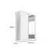 Guarda Roupa Casal 2 Portas 2 Gavetas 1 Espelho Panama Salleto Branco