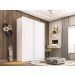 Guarda Roupa Casal 2 Portas 2 Gavetas Panama Salleto Branco