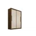Guarda Roupa Casal 2 Portas 2 Gavetas Panama Salleto Ipê/Off White