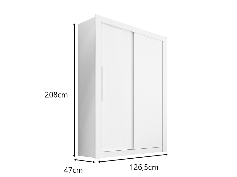 Guarda Roupa Casal 2 Portas 2 Gavetas Panama Salleto Ipê/Off White