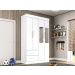 Guarda-Roupa Casal 4 Portas 2 Gavetas Espelho Verona Salleto Branco