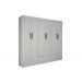 Guarda Roupa Casal 6 Portas 2 Gavetas Porto Sallêto Branco