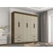 Guarda Roupa Casal 6 Portas 4 Gavetas New Verona Salleto Ipê/Off White
