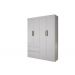 Guarda Roupa Solteiro 4 Portas 2 Gavetas Porto Salleto Branco