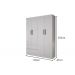 Guarda Roupa Solteiro 4 Portas 2 Gavetas Porto Salleto Branco