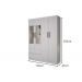 Guarda-Roupa Solteiro com Espelho 4 Portas 2 Gavetas Porto Salleto Branco