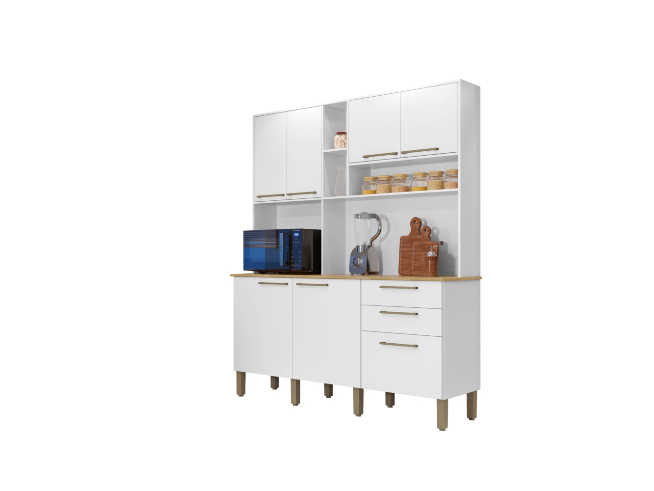 Kit Cozinha Rubi Salleto Branco