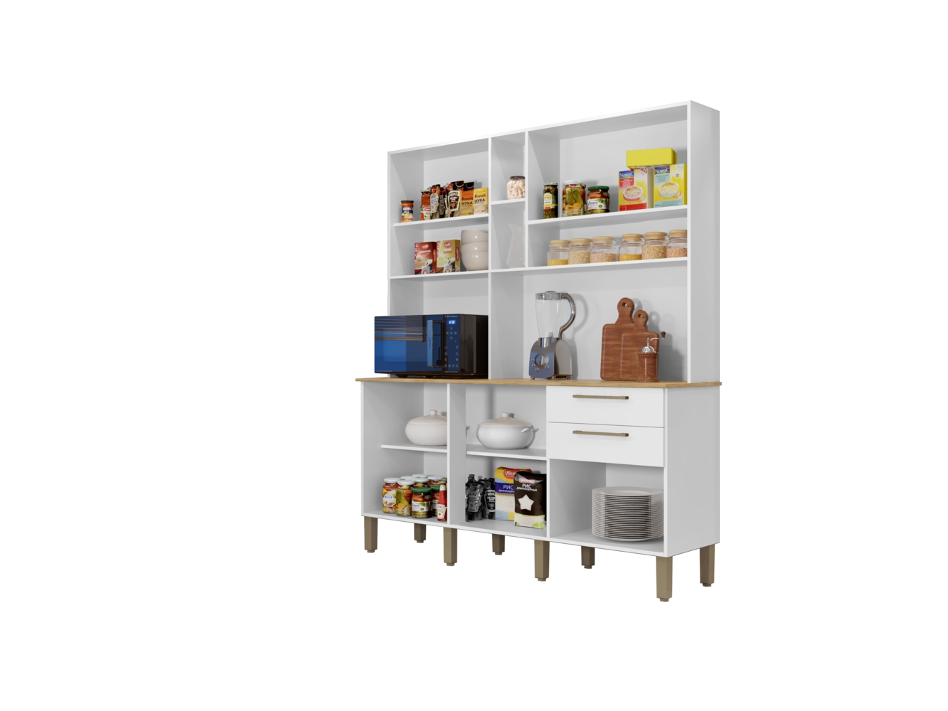 Kit Cozinha Rubi Salleto Branco