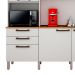 Cozinha Compacta Londres 6 Portas 2 Gavetas Branca