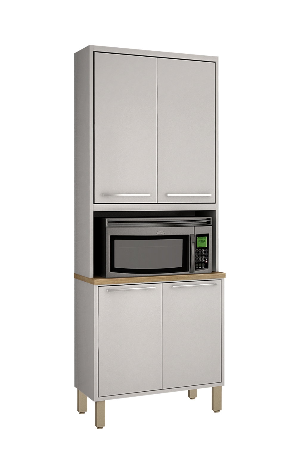 Paneleiro Torre Quente 4 Portas Nicho Forno Paris Salleto Branco