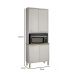 Paneleiro Torre Quente 4 Portas Nicho Forno Paris Salleto Branco