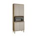 Paneleiro Torre Quente 4 Portas Nicho Forno Paris Salleto Carvalho/Off White