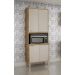 Paneleiro Torre Quente 4 Portas Nicho Forno Paris Salleto Carvalho/Off White