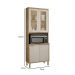 Paneleiro Torre Quente Reflecta 4 Portas Nicho Forno Paris Salleto Carvalho/Off White