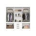 Roupeiro New Parma 10 Portas 3 Gavetas Salleto Branco